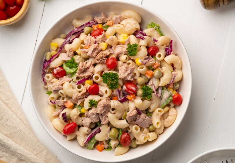 Salade froide de pâtes au thon